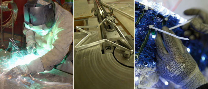 Leblanc Illuminations has the largest workshop for the manufacture of light decorations in France.